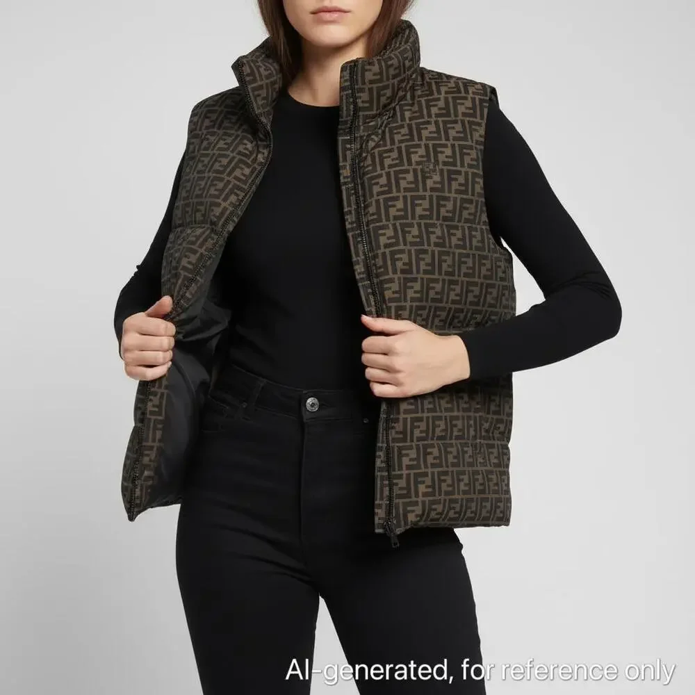 Fendi Zucca Puffer Vest - Picture 1 of 15